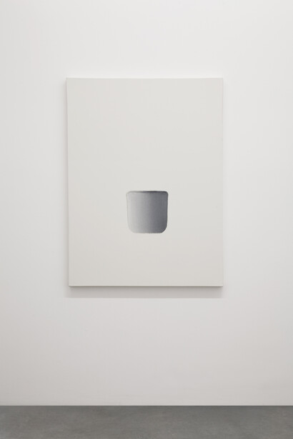 Lee Ufan (1936-), Dialogue, 2007, Huile et pigments minéraux sur toile, 130 x 97 cm, Signée et datée en bas à droite sur la tranche et en haut à droite au dos de la toile
