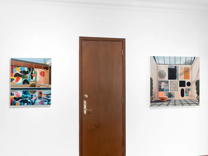Amir Fattal, I’m just here for the pool, exhibition view. Courtesy of König Gallery