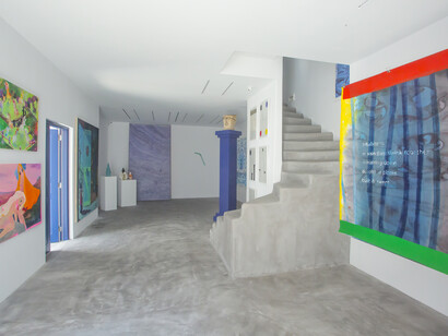 Dio Horia Contemporary Art Platform, Dio Horia in Mykonos exhibition, Installation view, Photo by Pinelopi Gerasimou