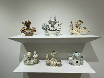 Lisa Clague, Deluge, exhibition view. Courtesy of Momentum Gallery