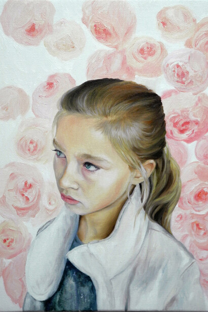 Leonie, olio su tela, 2014, 40x30 cm