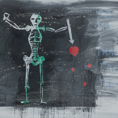 Announcement of Edward Teach, 2020
oil on canvas
150 × 170 cm, 59 1⁄8 × 66 7 ⁄8 in.
Courtesy the Artist and Xavier Hufkens, Brussels
photo credit: HV-studio