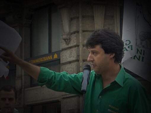 Matteo Salvini, discorso a Milano, Italia, 2006