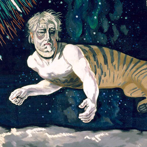 The Riddle of the Heavens. Third Picture of the Trilogy of Titian Dying, 1938 (detail). Property of J.F. Willumsen's Museum