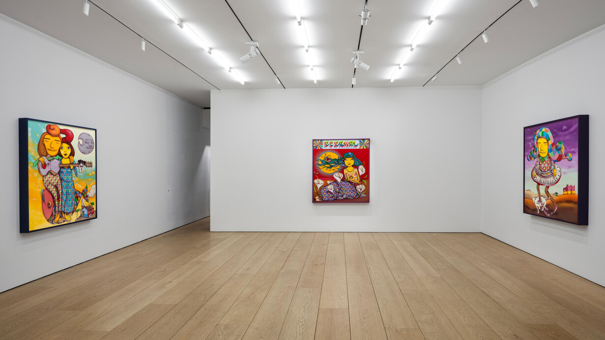 Osgemeos, The open window, exhibition view. Courtesy of Lehmann Maupin