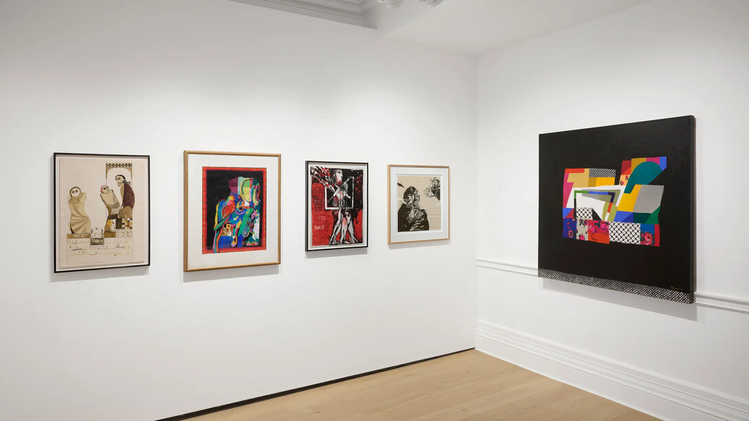 Dia Al-Azzawi, Excursion across time, exhibition view. Courtesy of Richard Saltoun Gallery 