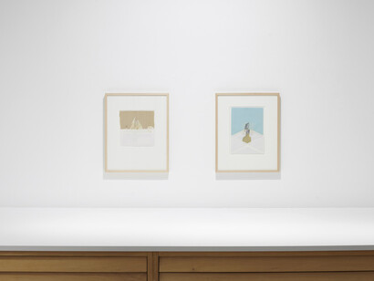 Karl Bohrmann, Collagen, ausstellungsansicht. Mit freundlicher genehmigung der Galerie Jahn und Jahn