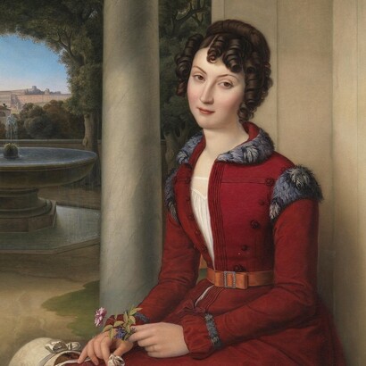 Heinrich Maria von Hess, Marchesa Marianna Florenzi, 1822. Neue Pinakothek, Monaco di Baviera, Germania
