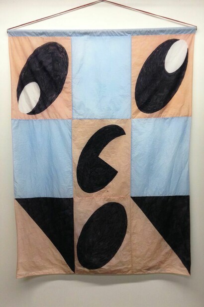 Wilder Alison, L'O"I"GNON, 2015, nylon, thread, 72 x 54 inches