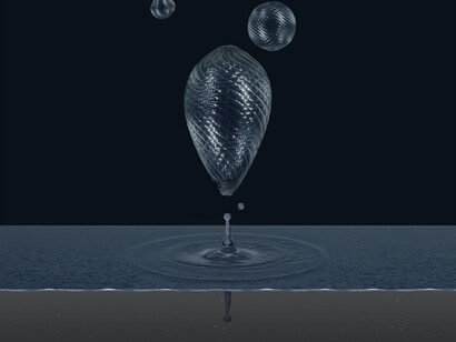 Aqua Aura, Liquid still life #2, 2015, stampa digitale su carta cotone Hahnemuehle, montata su alluminio e cornice floccata, cm. 150x130x8