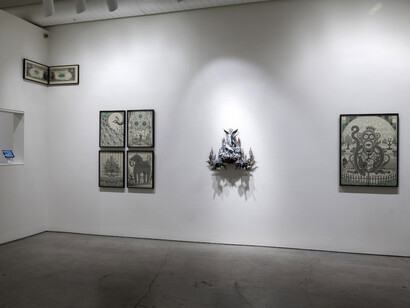 Kris Kuksi and Mark Wagner. Courtesy of Joshua Liner Gallery