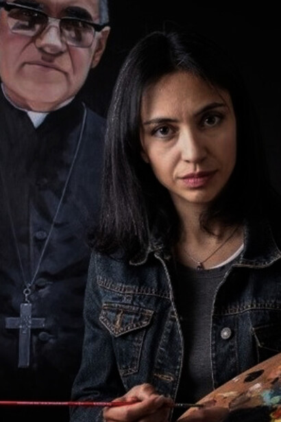 Ritratto di San Oscar Romero, foto Attilio Pirino
