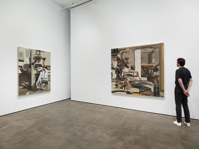 Luke Agada, When the center holds, exhibition view. Courtesy of Sean Kelly