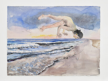 Anselm Kiefer, Eos, 2013. Watercolour and pencil on paper, 56.5 x 76 cm|22 1/4 x 29 15/16 in. © Anselm Kiefer. Photo © White Cube (Thomas Lannes)