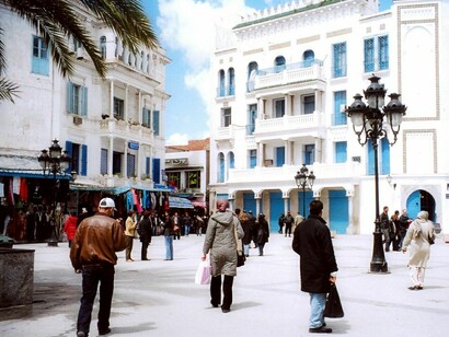 Plaza de la Victoria en Túnez
