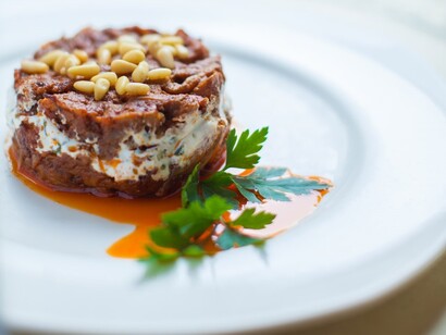 Platos en El Jardín del Califa