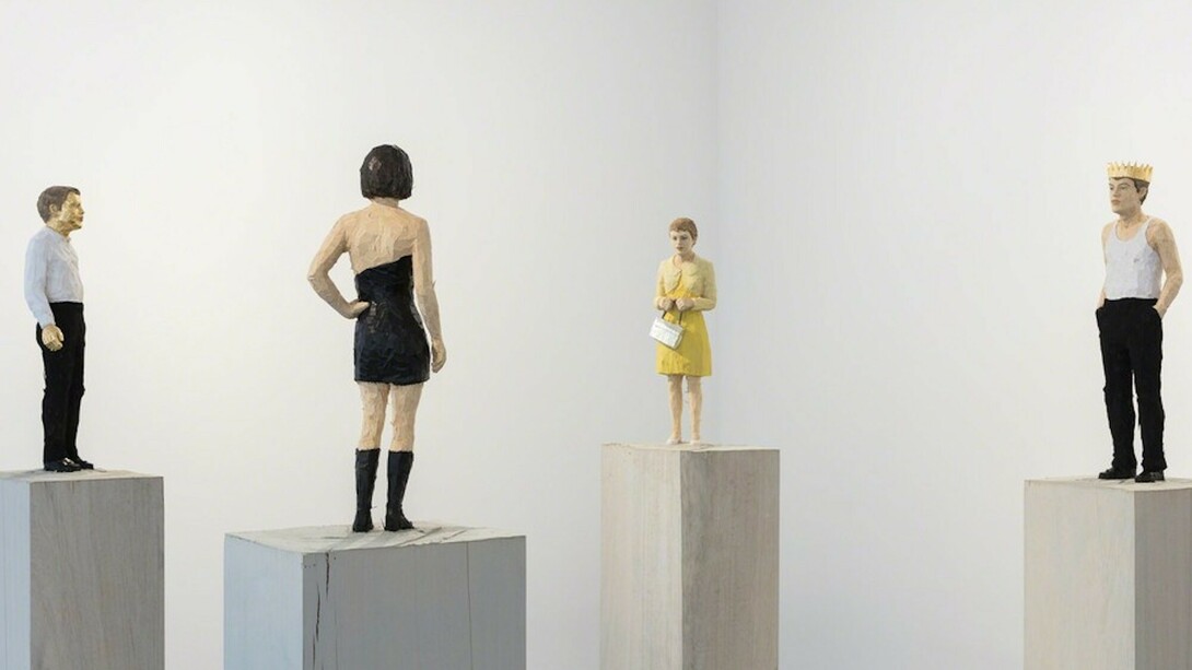 Stephan Balkenhol, Exhibition view. Courtesy of Stephen Friedman Gallery