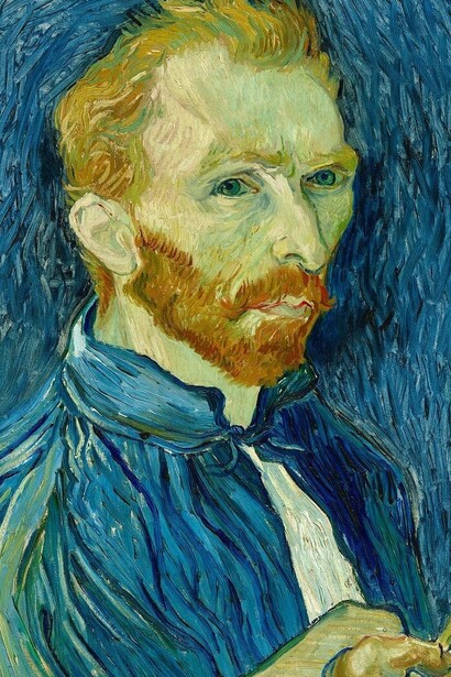 "Autorretrato", óleo sobre lienzo, Vincent Van Gogh, 1889