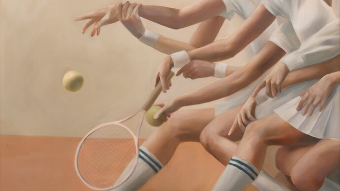 Holly Lowen, Triples, 2024. Courtesy of Simchowitz Gallery
