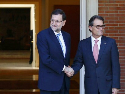 Visita oficial del entonces presidente de la Generalitat a Rajoy en la Moncloa: uno mirando para Murcia, el otro para Betanzos