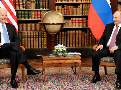 Vladimir Putin meets with President Joseph Biden of the United States ,2021