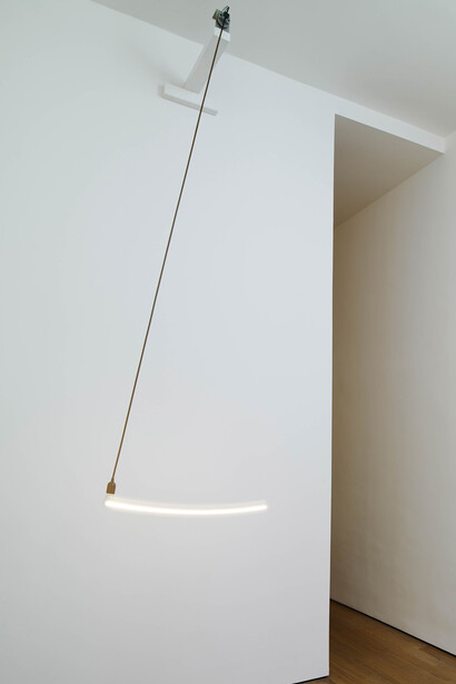 Urs Fischer, Mr Watson--come here--I want to see you, 2005, Electric motor, light bulb and mixed media, Variable dimensions, Edition AP 1 of an edition of 2, Image courtesy of Faggionato  