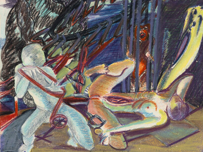 Juanita McNeely, Study for 'Pre abortion law remembrance', 1985. Courtesy of James Fuentes Gallery