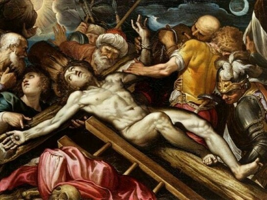 Ferrau Fenzoni (1562-1645), Christ Nailed to the Cross, Oil on canvas, 106 x 145 cm