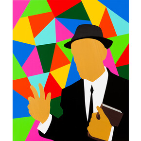 Pedro Paricio, Icon (Glass), 2013, Acrylic on linen, 60 x 50 cm, Courtesy of Halcyon Gallery
