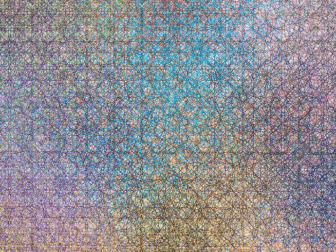 Tim Head, Solaris 1 (detail), 2013. Unique UV inkjet print on acrylic. 120 × 120 cm