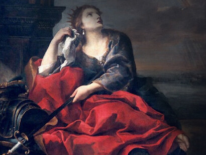 A Didone, abbandonata da Enea, non resta che il suicidio