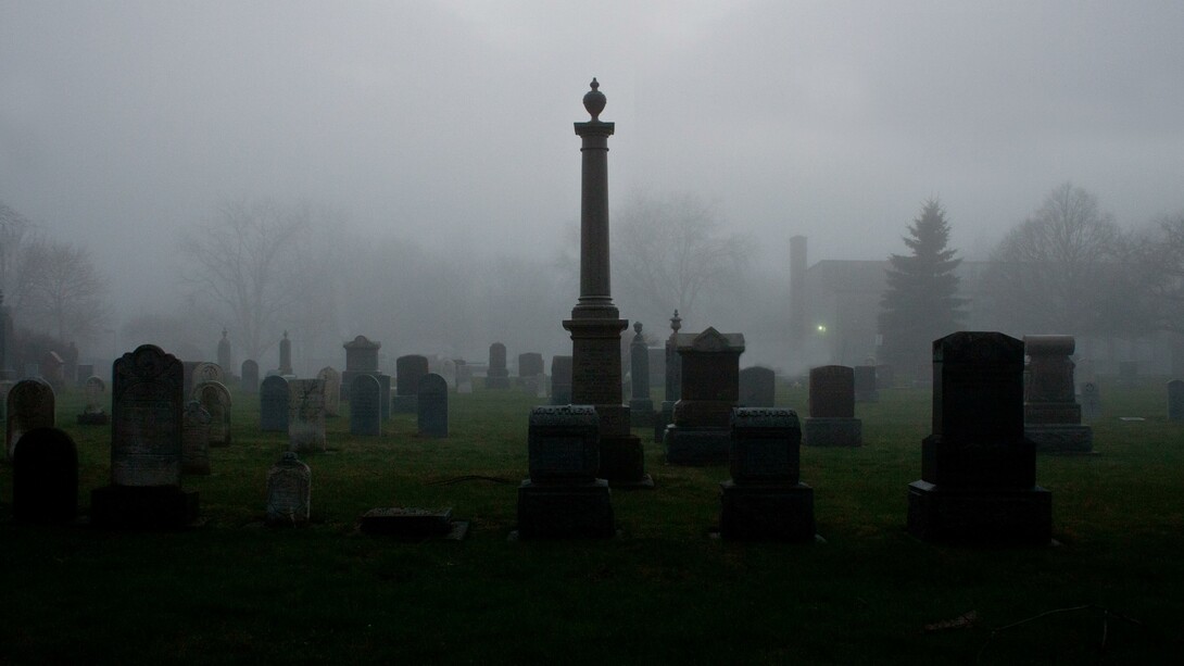 Cimitero con nebbia, Canada