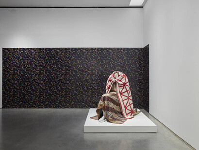 Sanford Biggers, The gift of tongues, exhibition view. Courtesy of Boesky Gallery
