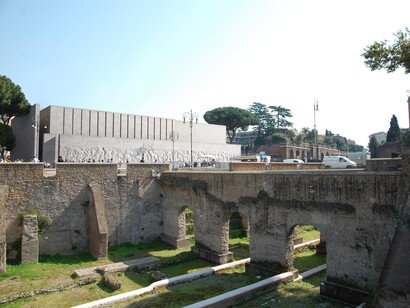 Giuseppe Terragni, Progetto con inserimento contesto urbano, credits Casa dell'Architettura di Roma