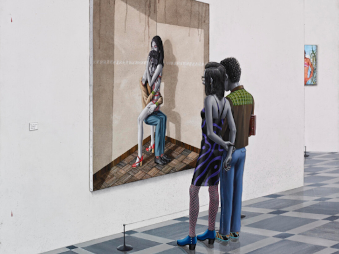 Antoni Tàpies, Jordi Alcaraz & Gino Rubert. Courtesy of Galerie Michael Haas
