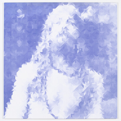 Alex Brown, Pilgrim, 2012, Oil on canvas, 62 x 60 inches (157.5 x 152.4 cm). Courtesy the artist, Anton Kern Gallery, New York, and Almine Rech Gallery, Paris.