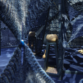 Tabita Rezaire, Calabash nebula, exhibition view. Courtesy of Museo Nacional Thyssen-Bornemisza 