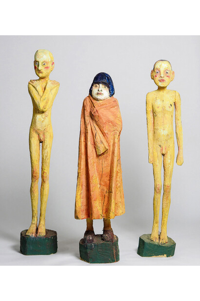 Hans Scheib, “Morgen (Tomorrow”, 34” by 18” by 6" Acrylic, wood, 2009. Copyright: Hans Scheib. Courtesy: Anna Zorina Gallery, New York City