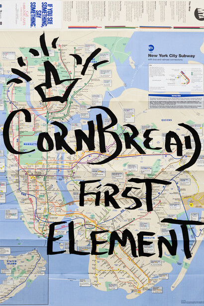 Cornbread, First element II MTA map, 2025. Courtesy of Paradigm Gallery + Studio