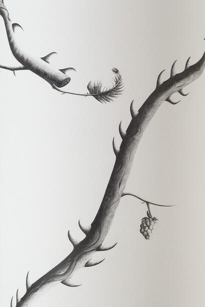 Sarah Woodfine, Untitled II (detail), pencil on paper, 2015
