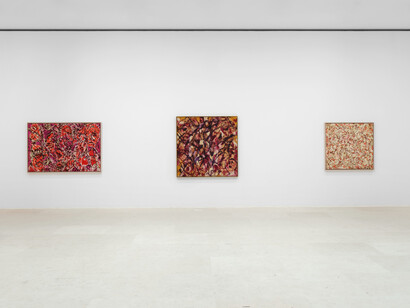 Lee Krasner, Works from the 1960s, exhibition view. Courtesy of Gagosian Gallery