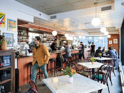 Mano Figa, the caffeinated sibling of the celebrated Italian restaurant Mano Cornuto. Photo by © Edouard Plante-Fréchette