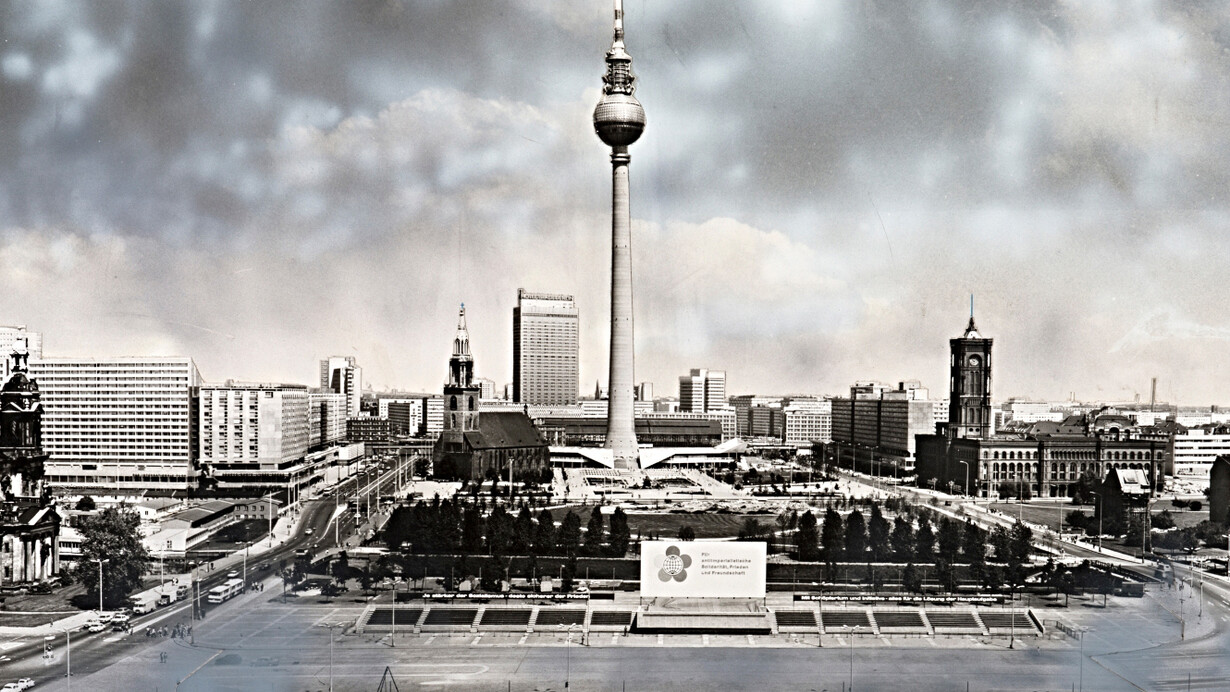 Architektur der Sechziger, Dieter Urbach, Panorama Zentrum Ost Berlin, Detail