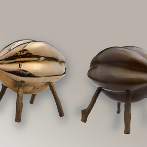 Carlos Jacanamijoy, Chilakuan, Escultura de bronce, 21 x 22 x 16 cm, 2013 & Chilakuan, Escultura de bronce, 21 x 22 x 16 cm, 2013