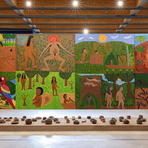 Plusieurs artistes, Il était une fois. Visions du ciel et de la terre, vue de l'exposition. Avec la courtoisie de la Pinacoteca