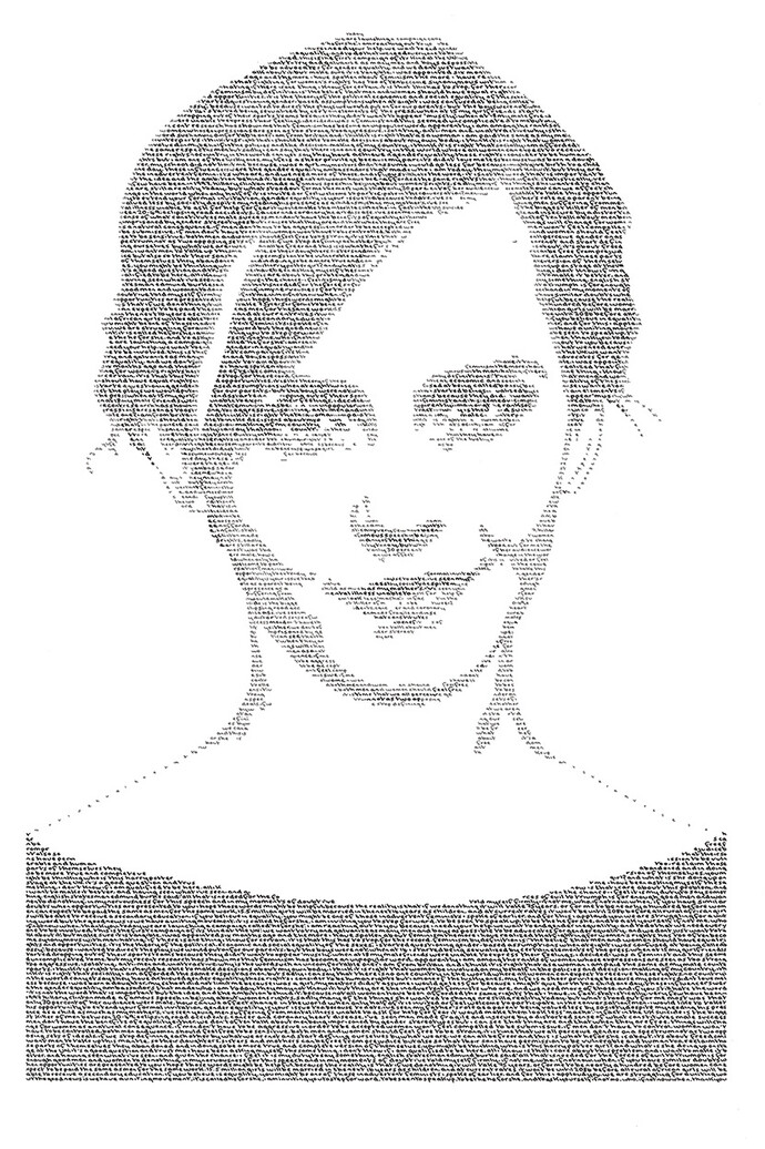 Annemarie Wright, Emma Watson #HeForShe, 86 x 60 cm (framed)