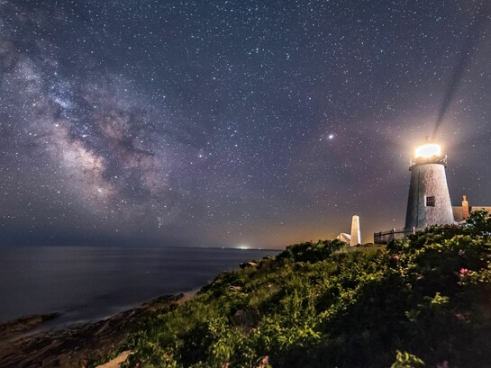 Like a lighthouse, an enduring light reaches across dark waters; the principles of liberty, opportunity, and unity continue to illuminate the American journey