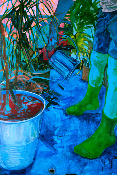 Anna Wehrwein, Watering, 2023. Courtesy of Pentimenti