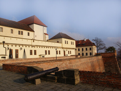 Fortezza dello Spielberg, Brno, Repubblica Ceca. Lo Spielberg, creato nella seconda metà del secolo XIII, subì molte ristrutturazioni nel corso dei secoli