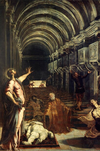 Jacopo Tintoretto, Il ritrovamento del corpo di San marco, 1562-1566